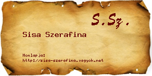 Sisa Szerafina névjegykártya
